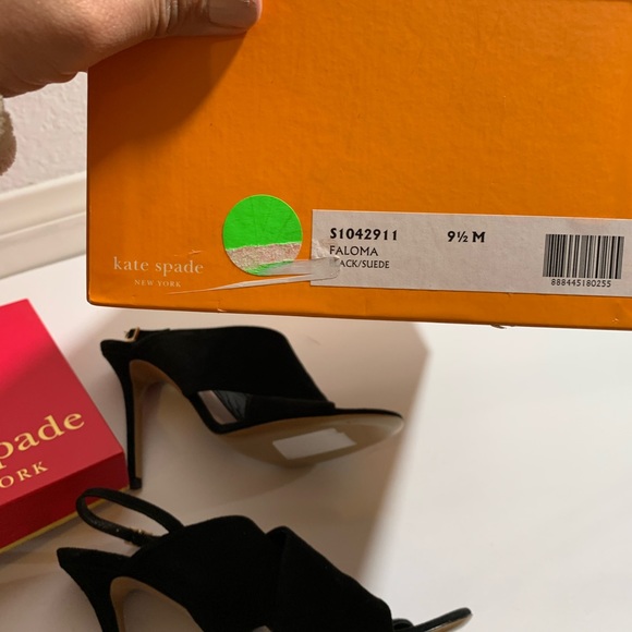 KATE SPADE Open Toe Suede Faloma Heels like new - Picture 8 of 8